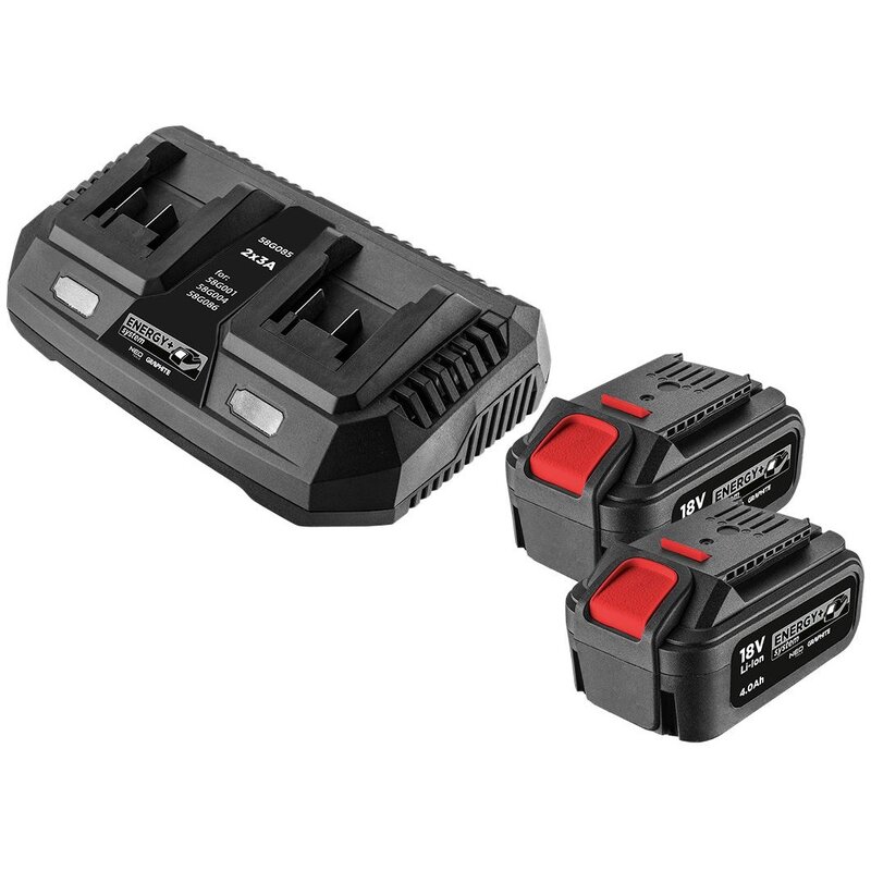 Akumulator GRAPHITE 58GE134 4Ah 18V + ładowarka