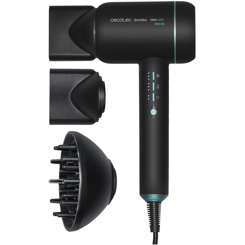Suszarka CECOTEC IoniCare 6000 RockStar Ice Czarno-niebieski 1800W