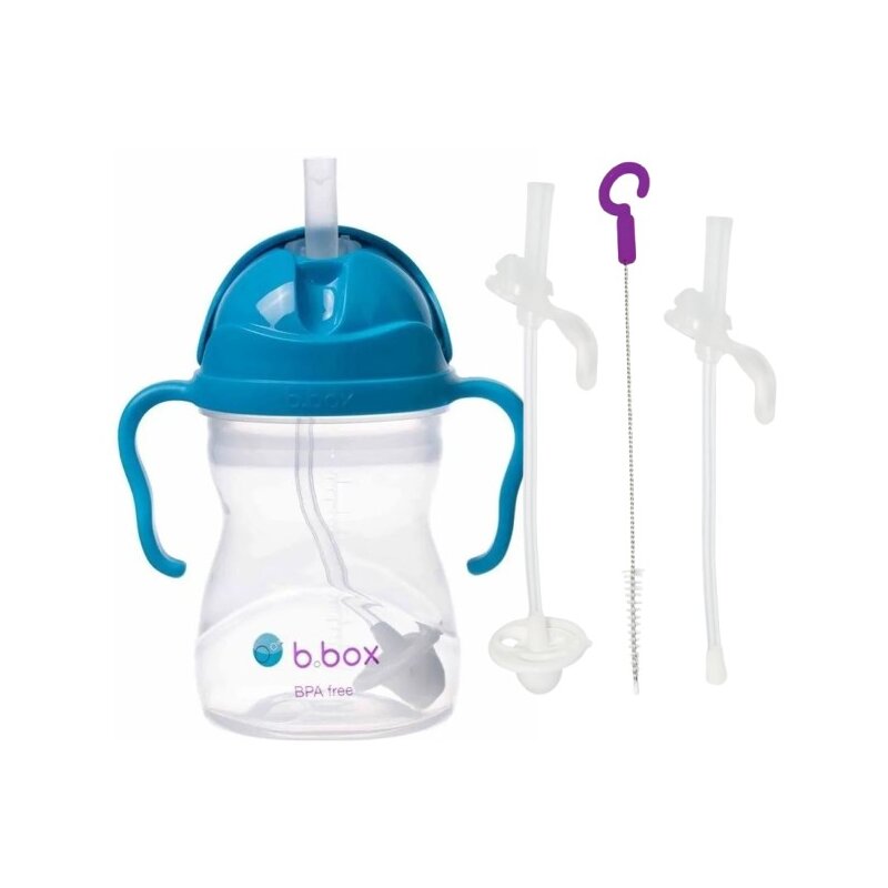 Butelka B.BOX BB00508 Kobaltowy + Słomka B.BOX BB00525 (2 sztuki)