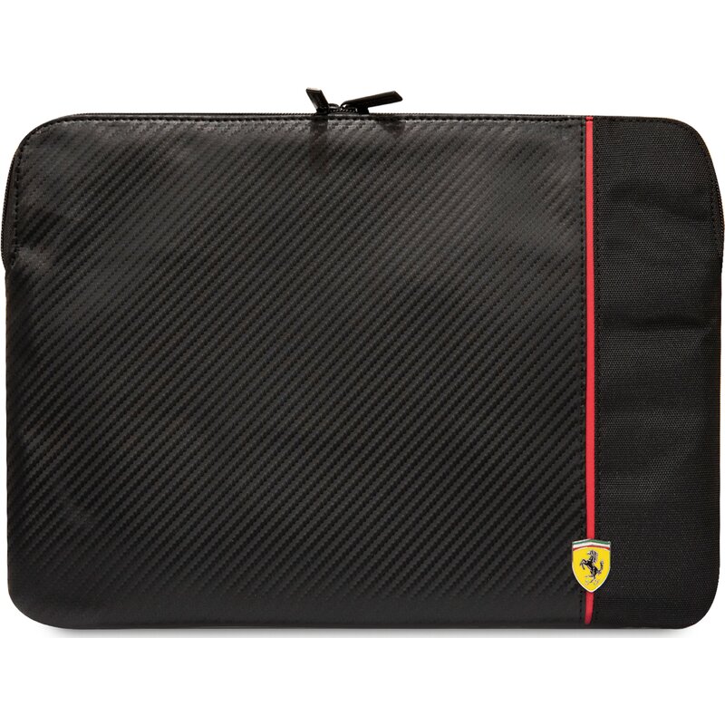 Etui na laptopa FERRARI Sleeve Carbon&Smooth 14 cali Czarny