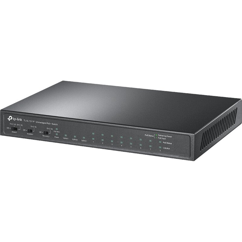 TP-Link 11p TL-SL1311P (8x10/100Mbit PoE+, 2x1000Mbit, 1xSFP)