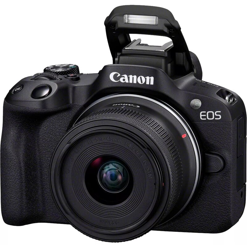 Aparat CANON EOS R50 + Obiektyw RF-S 18-45mm f/4.5-6.3 IS STM Creator Kit, 24.2Mpix, UHD 4K 30p, Dual Pixel CMOS AF II