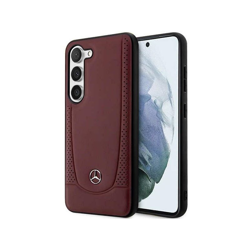 Etui MERCEDES Leather Urban do Samsung S23+ Czerwony