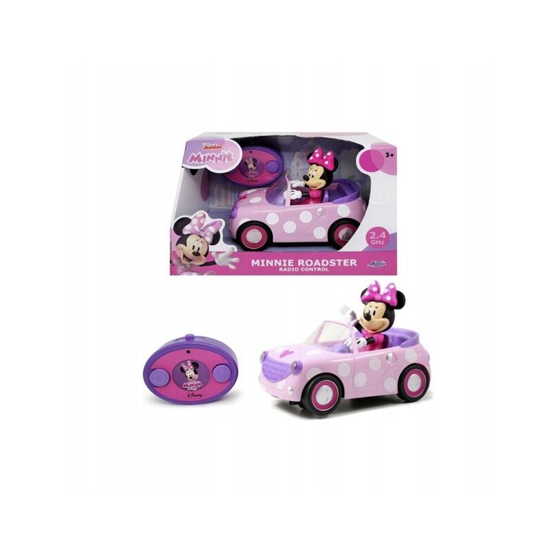 Jada RC Minnie Roadster Samochód Myszka Minnie Zdalnie Sterowany Różowy