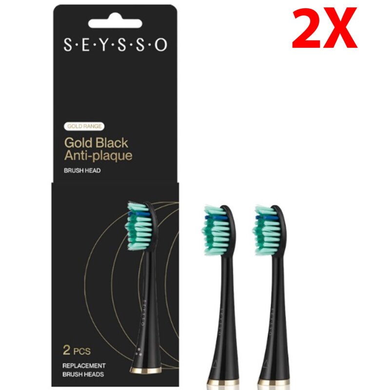 SEYSSO Gold Black Anti-plaque SE0301B 2szt.