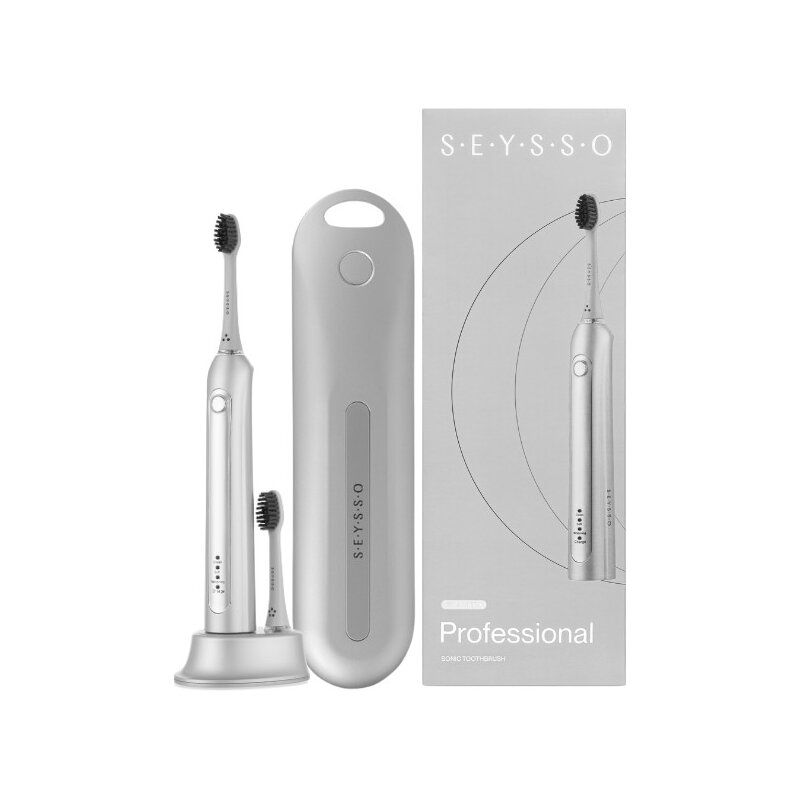 Szczoteczka soniczna SEYSSO Carbon Professional Silver