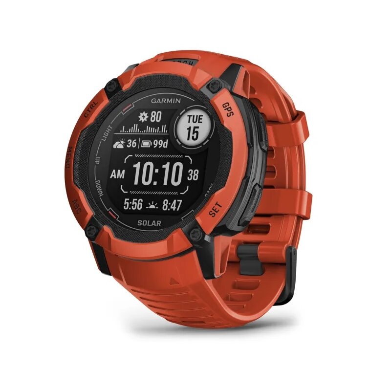 Garmin Instinct 2X Solar 50mm GPS Czerwony