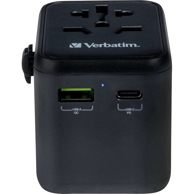 Verbatim UTA-02 World to World USB-A USB-C QC PD 20W