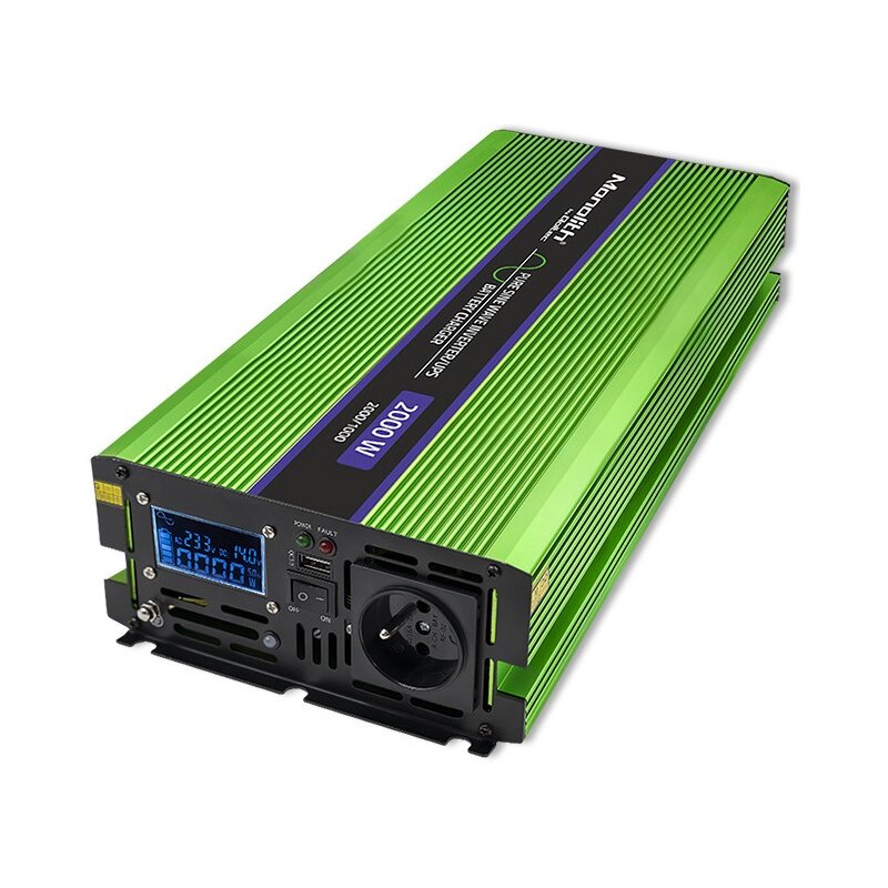 Qoltec Monolith 12/230V 1000/2000W Zielony