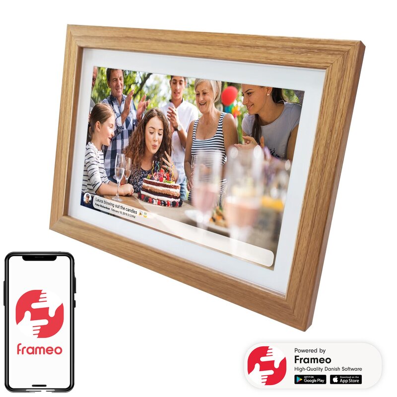 Ramka cyfrowa DENVER Frameo PFF-1042LW Brązowy