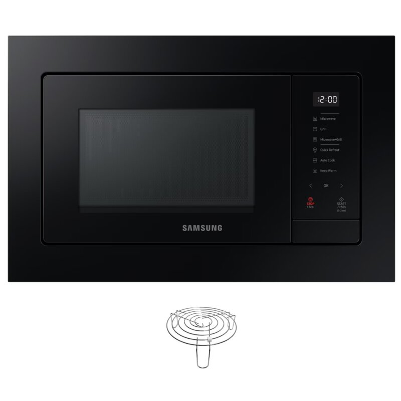 Kuchenka mikrofalowa SAMSUNG MG23A7318AK E1 800W średnica 28.8 cm pojemność 23L Keep warm ceramic inside™ Czarny