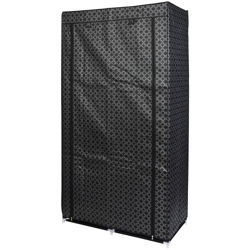 Szafa tekstylna SASKA GARDEN Ornament 45269 (88 x 46 x 170 cm) Czarny