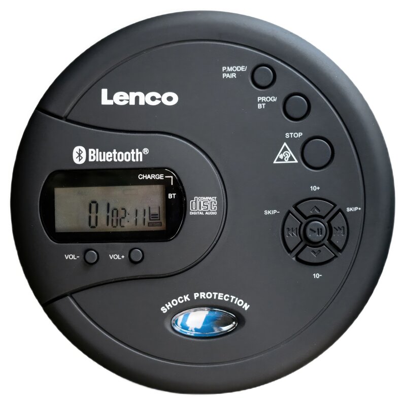 Discman Hi-Fi Lenco CD-300 CD MP3 ESP Bluetooth Słuchawki DOUSZNE