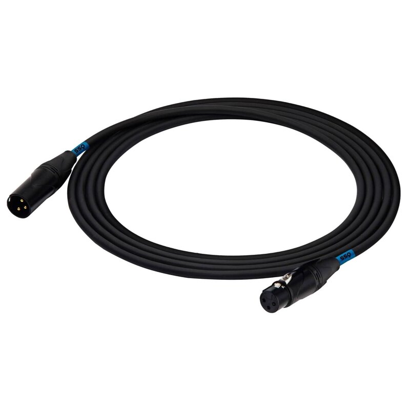 Kabel SSQ DMX0.5 XLR męski - XLR żeński Oświetleniowy 0.5 m