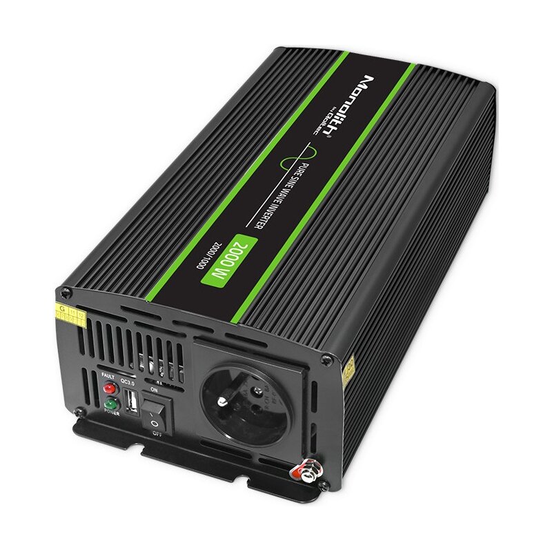 Qoltec Monolith 24/230V 1000/2000W Czarny