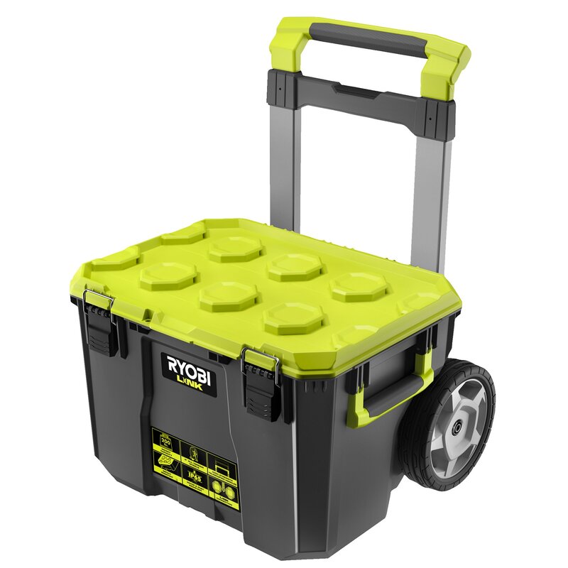 Skrzynia narzędziowa z kołami, udźwig do 90,7 kg, element systemu RYOBI LINK