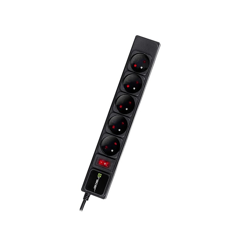 Tracer TRALIS47138 PowerGear 5 gniazd 5m Czarny