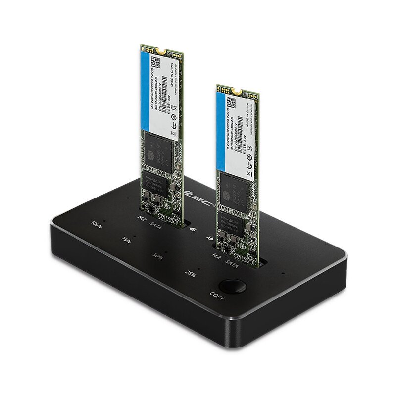QOLTEC STACJA DOKUJĄCA DYSKÓW 2X SSD M.2 SATA