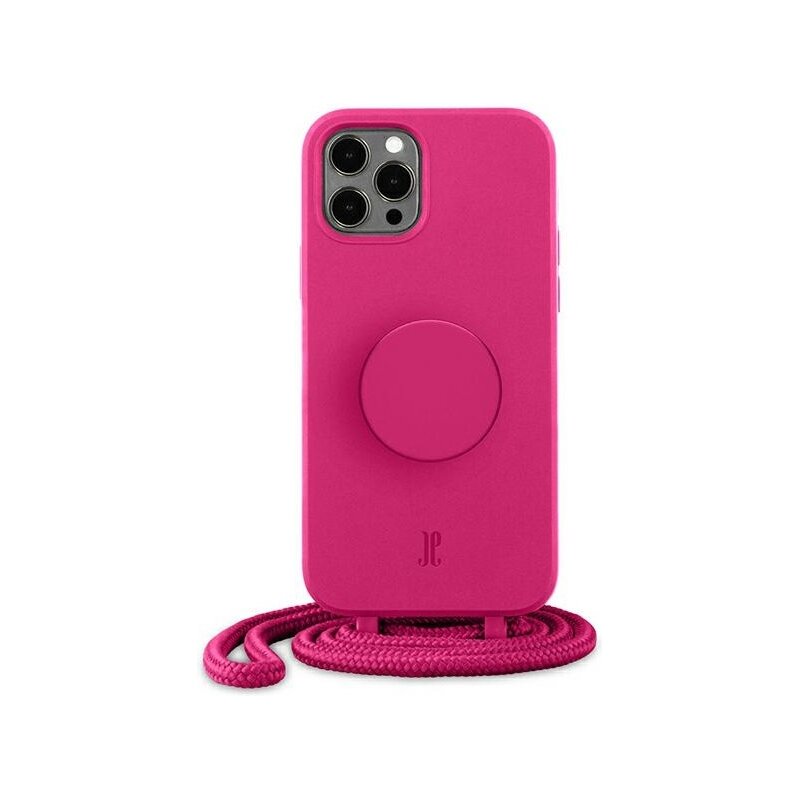 Etui JUST ELEGANCE PopGrip do Apple iPhone 12/12 Pro Różowy