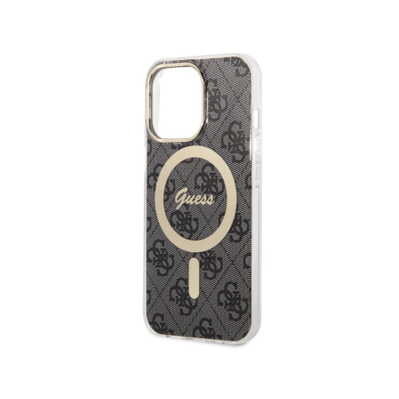 Etui GUESS 4G MagSafe do Apple iPhone 13/13 Pro Czarny