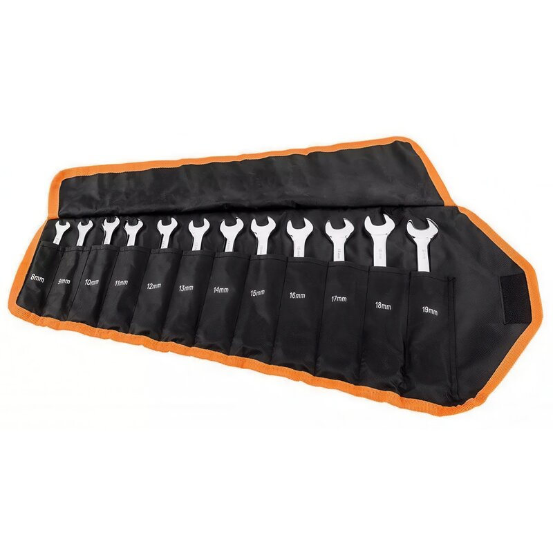 Klucze płasko-oczkowe NEO TOOLS 09-345 (12 sztuk) z grzechotką