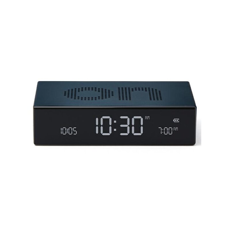 Budzik LEXON Flip Premium LR152B Niebieski