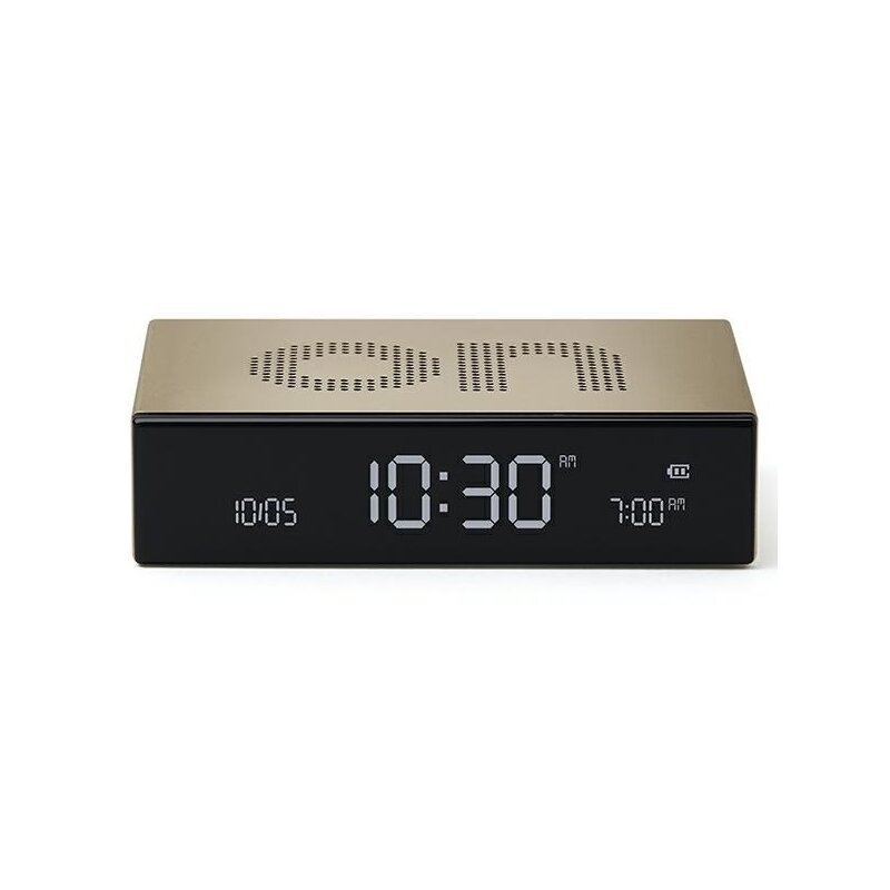 Budzik LEXON Flip Premium LR152D Złoty