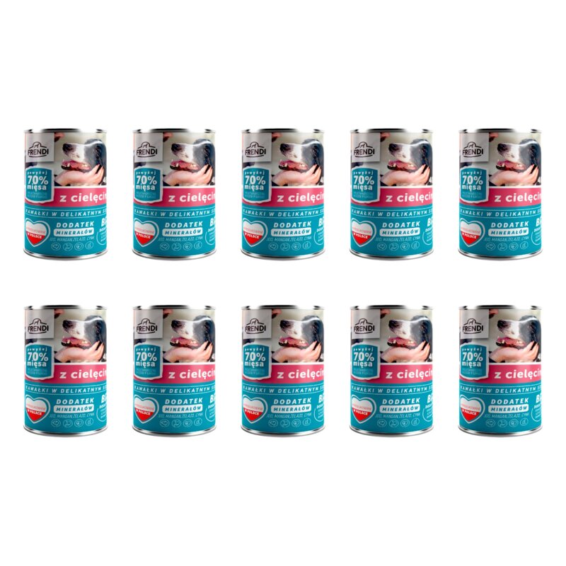 Karma dla psa FRENDI Cielęcina 10 x 400 g