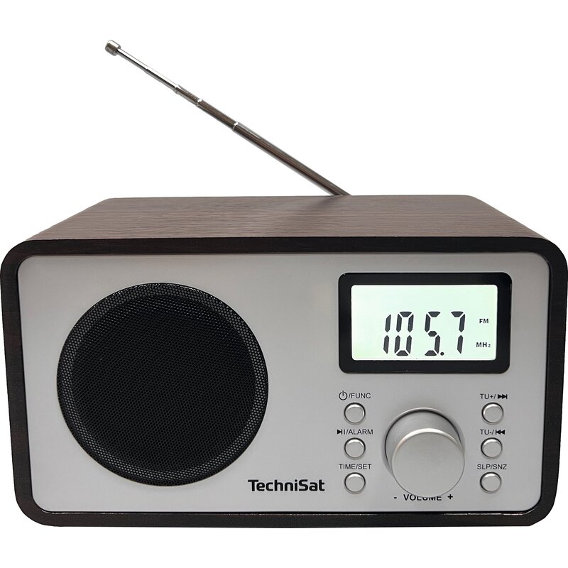 Radio TECHNISAT Classic 200 76-4821-00 Wenge, Analogowe, Tuner FM z pamięcią 30 stacji, Wejście USB, Budzik, Zasilanie Sieciowe