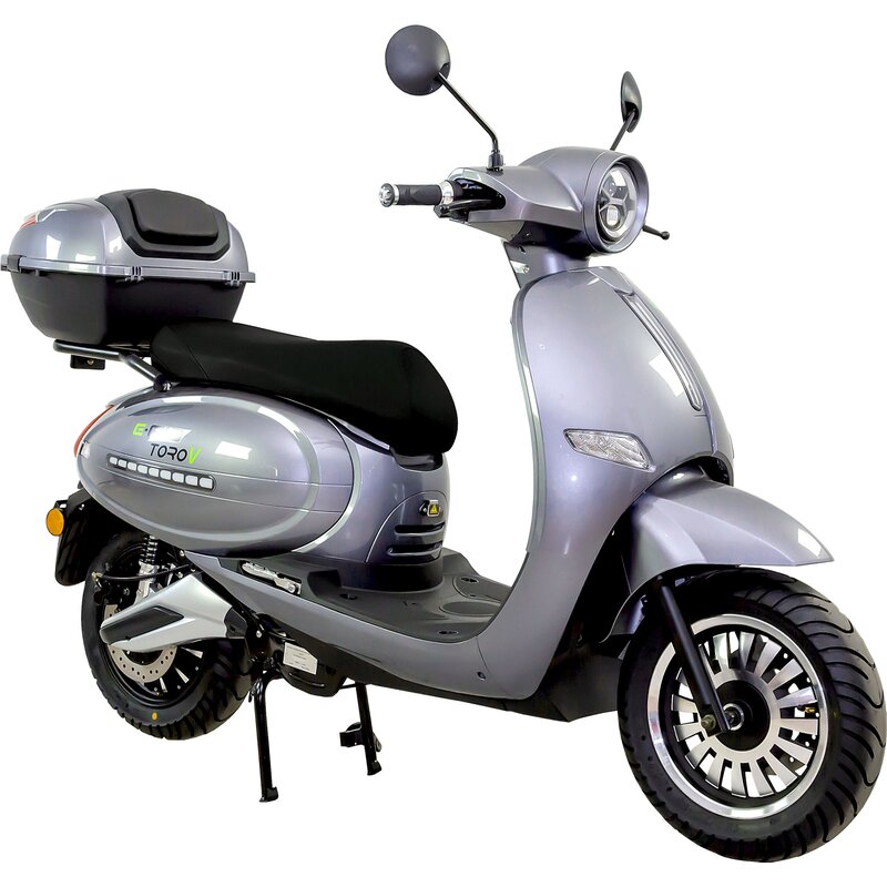 Skuter elektryczny E-MIO Toro+V 60km 12" Srebrny 2022