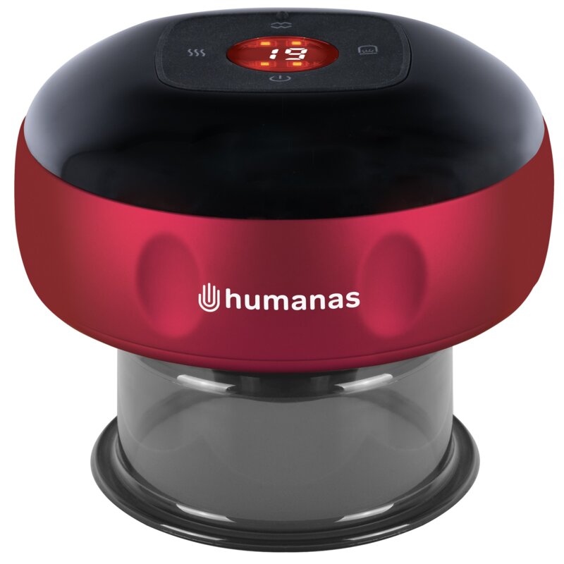 Masażer antycellulitowy HUMANAS BB01 Bańka masująca Czerwony