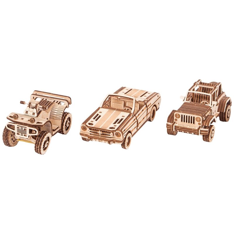 Zabawka drewniana WOOD TRICK Modern Machinery 3D Autoset WDTK079 (264 elementy)
