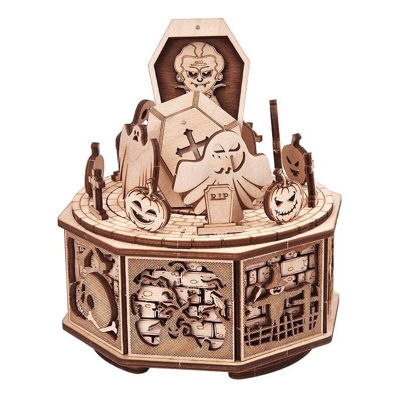 Zabawka drewniana WOOD TRICK Thematic 3D Happy Halloween WDTK067 (73 elementów)