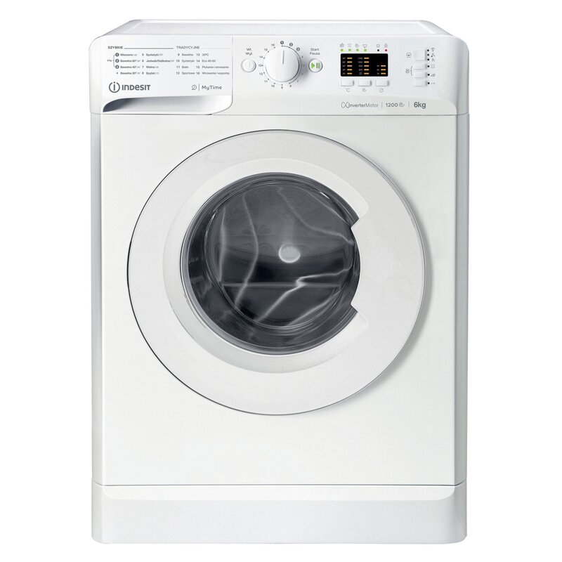 Pralka Indesit MTWSA61294WPL 6kg 1200 obr slim wąska 42,5 cm głębokości