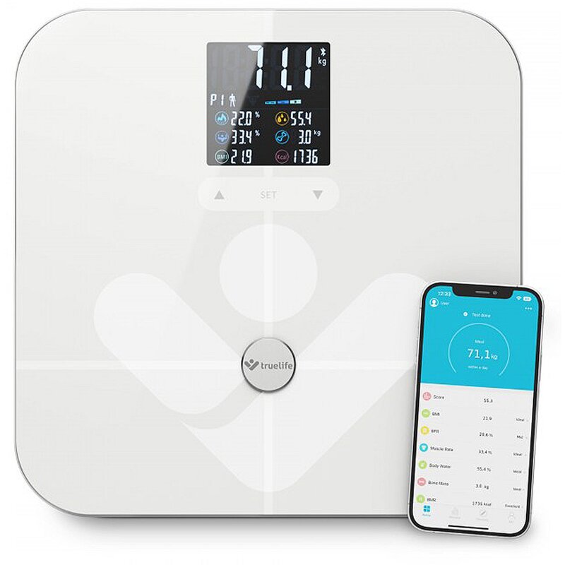 Waga łazienkowa TRUELIFE FitScale W7 BT Biały