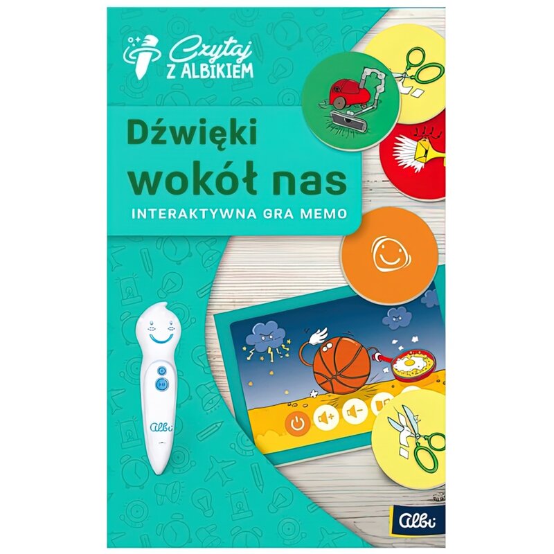 Gra logiczna ALBI Czytaj z Albikiem Memo - Dźwięki wokół nas 17327