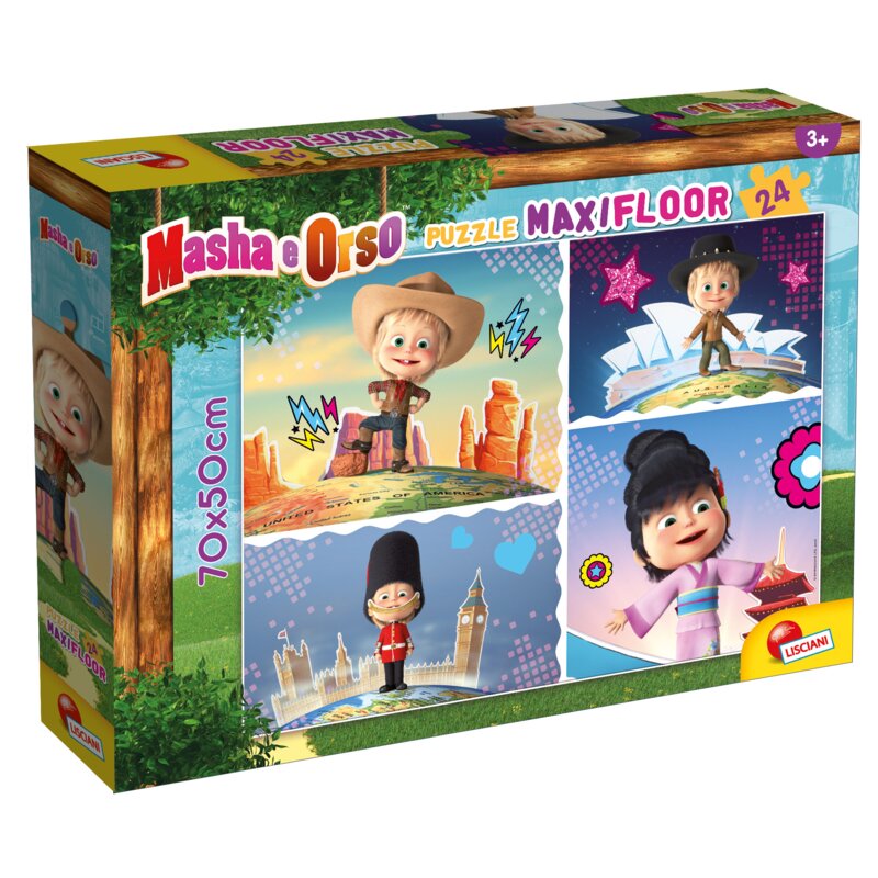 Puzzle LISCIANI Masza i Niedźwiedź 304-86085 (24 elementy)