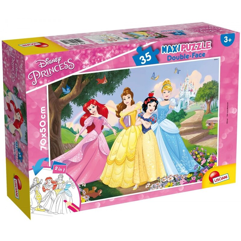 Puzzle LISCIANI MaxiFloor Disney Princess 304-66704 (35 elementów)