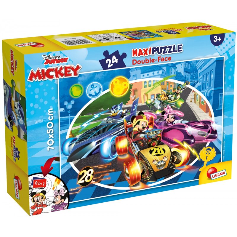 Puzzle LISCIANI MaxiFloor Disney Junior Myszka Miki 304-74099 (24 elementy)