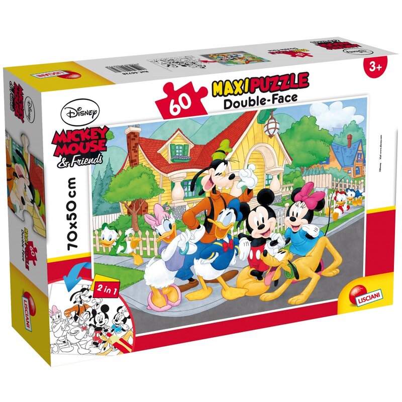 Puzzle LISCIANI MaxiFloor Disney Myszka Miki i Przyjaciele 304-66728 (60 elementów)