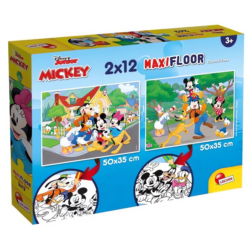 Puzzle LISCIANI MaxiFloor Disney Junior Myszka Miki 304-86559 (24 elementy)