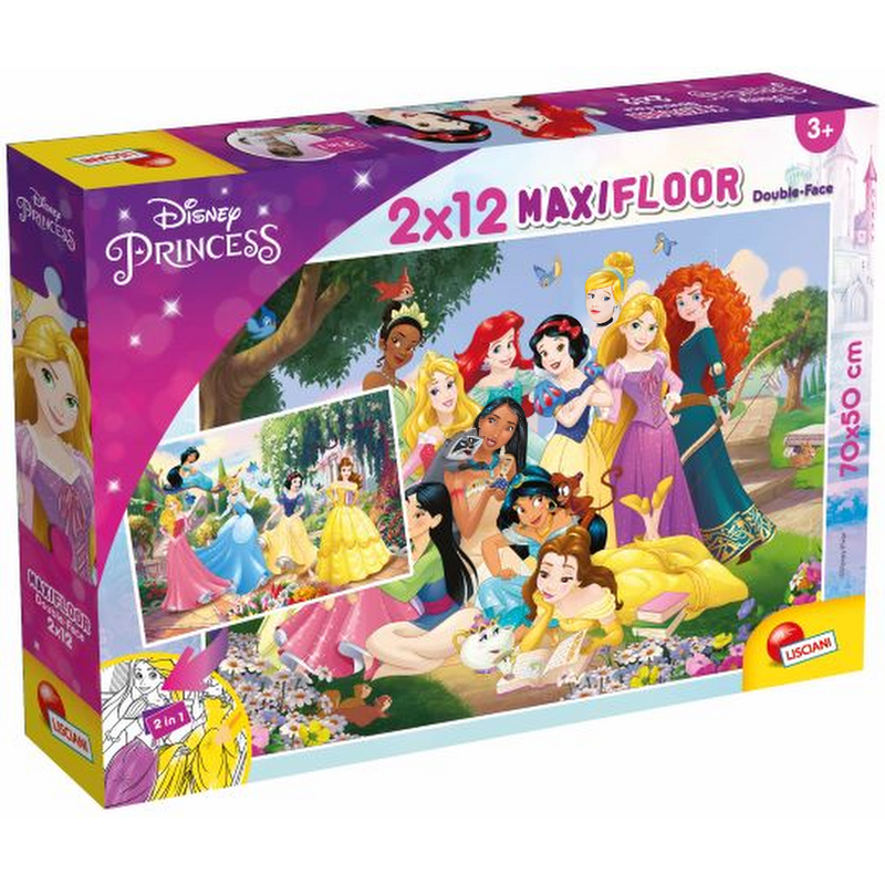 Puzzle LISCIANI MaxiFloor Disney Princess 304-86566 (24 elementy)