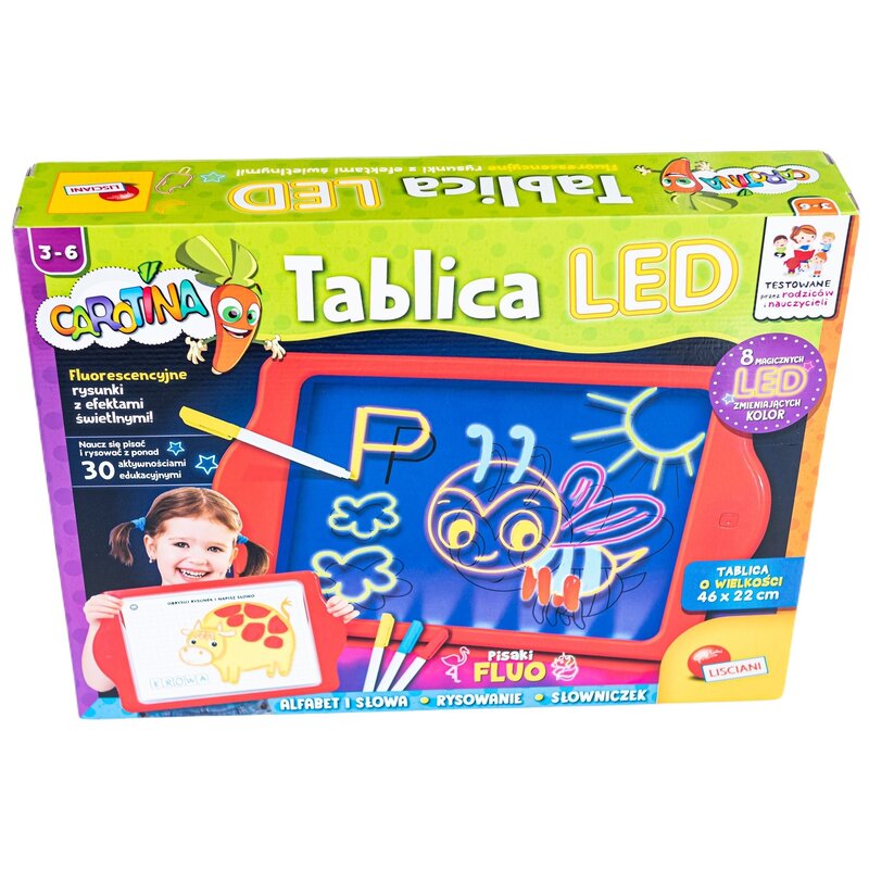 Zabawka edukacyjna LISCIANI Carotina Tablica Led 304-PL77441