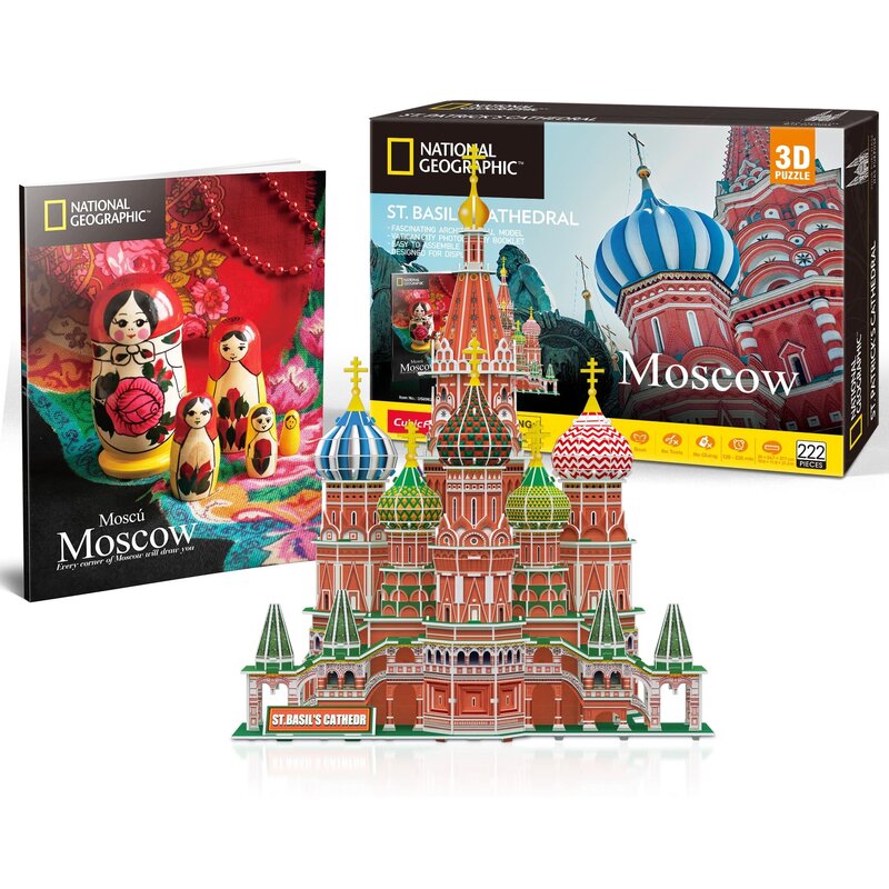 Puzzle 3D CUBIC FUN National Geographic Sobór Św. Bazyla 306-DS0999H (222 elementy)