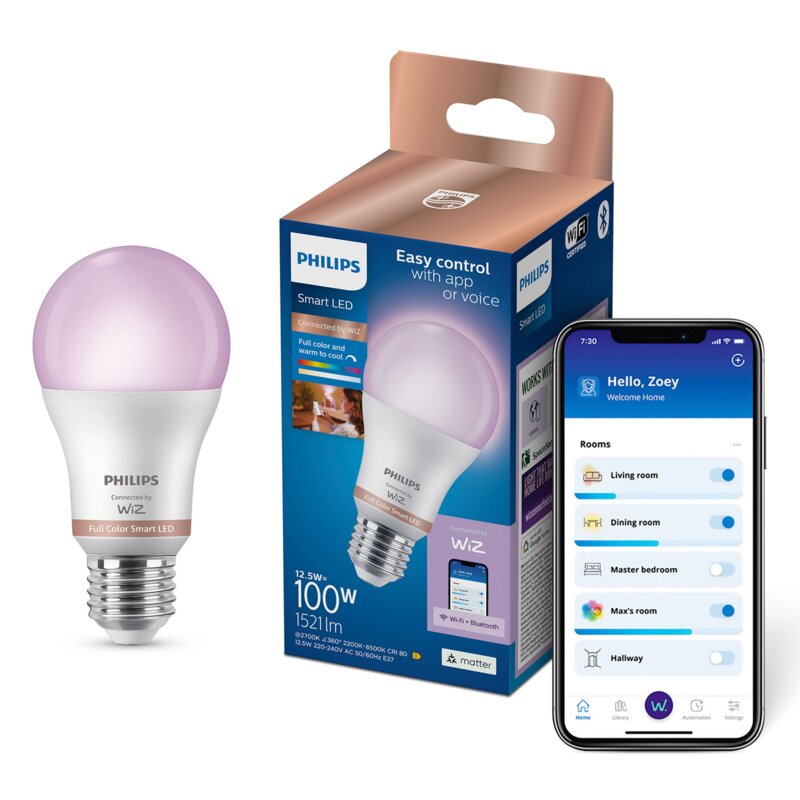 Inteligentna żarówka LED PHILIPS A67 922-65 13W E27 Wi-Fi