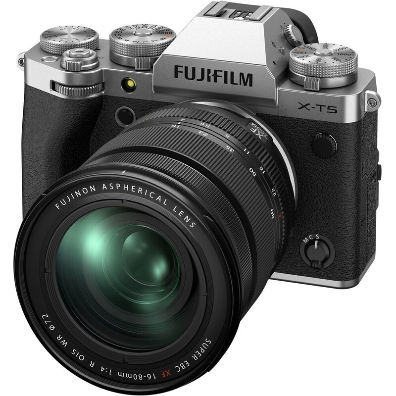 Aparat FUJIFILM X-T5 Srebrny + Obiektyw XF 16-80mm f/4 R OIS WR