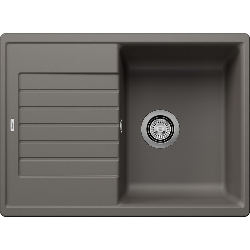 Zlewozmywak jednokomorowy z ociekaczem BLANCO Zia 45 S Compact 527380 Wulkaniczny szary 50x68