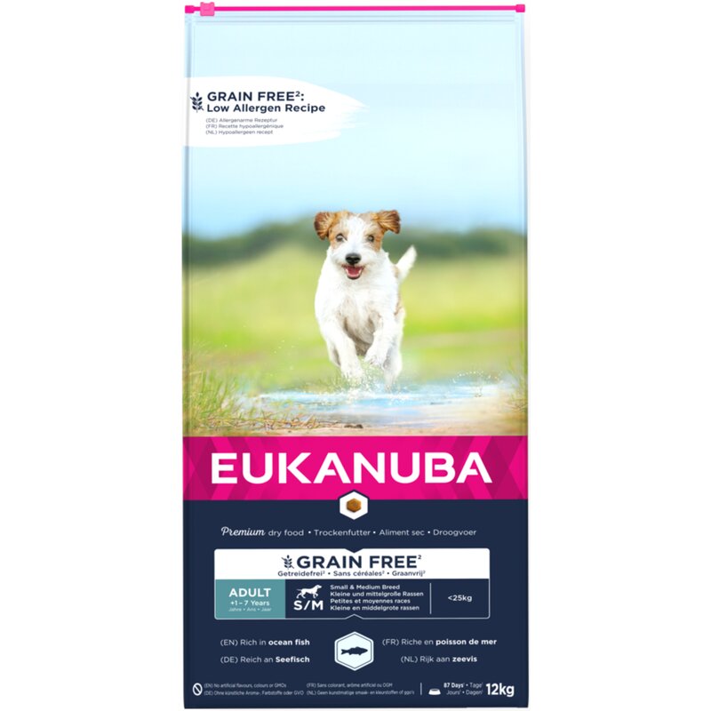 Karma dla psa EUKANUBA Adult Small Medium Ocean Ryby oceaniczne 12 kg