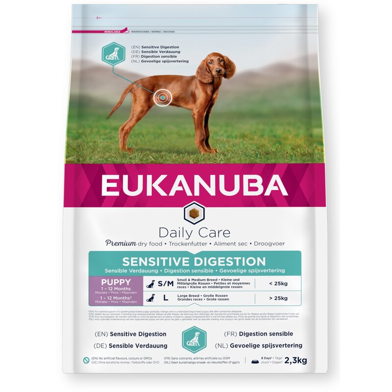 Karma dla psa EUKANUBA Daily Care Sensitive Digestion Puppy Kurczak 2.3 kg