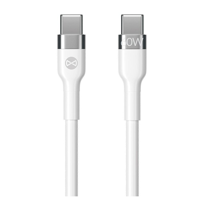 Kabel USB-C - USB-C FOREVER Flexible 60W 1 m Biały